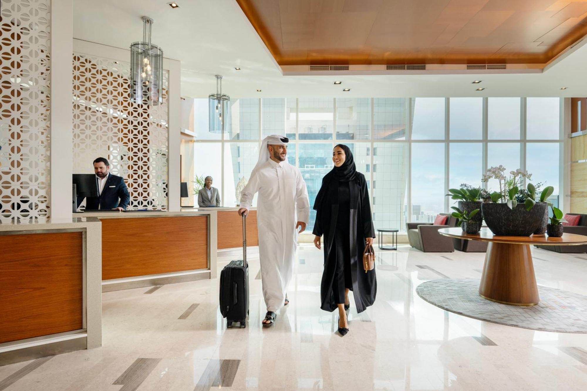 Delta Hotels By Marriott City Center Ντόχα Εξωτερικό φωτογραφία The lobby of the hotel